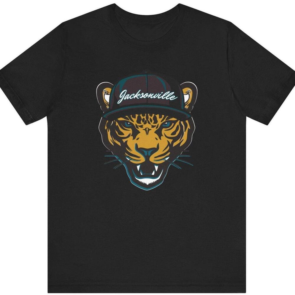 Jacksonville Football Fan Tee Trendy Jaguar With Hat T-Shirt